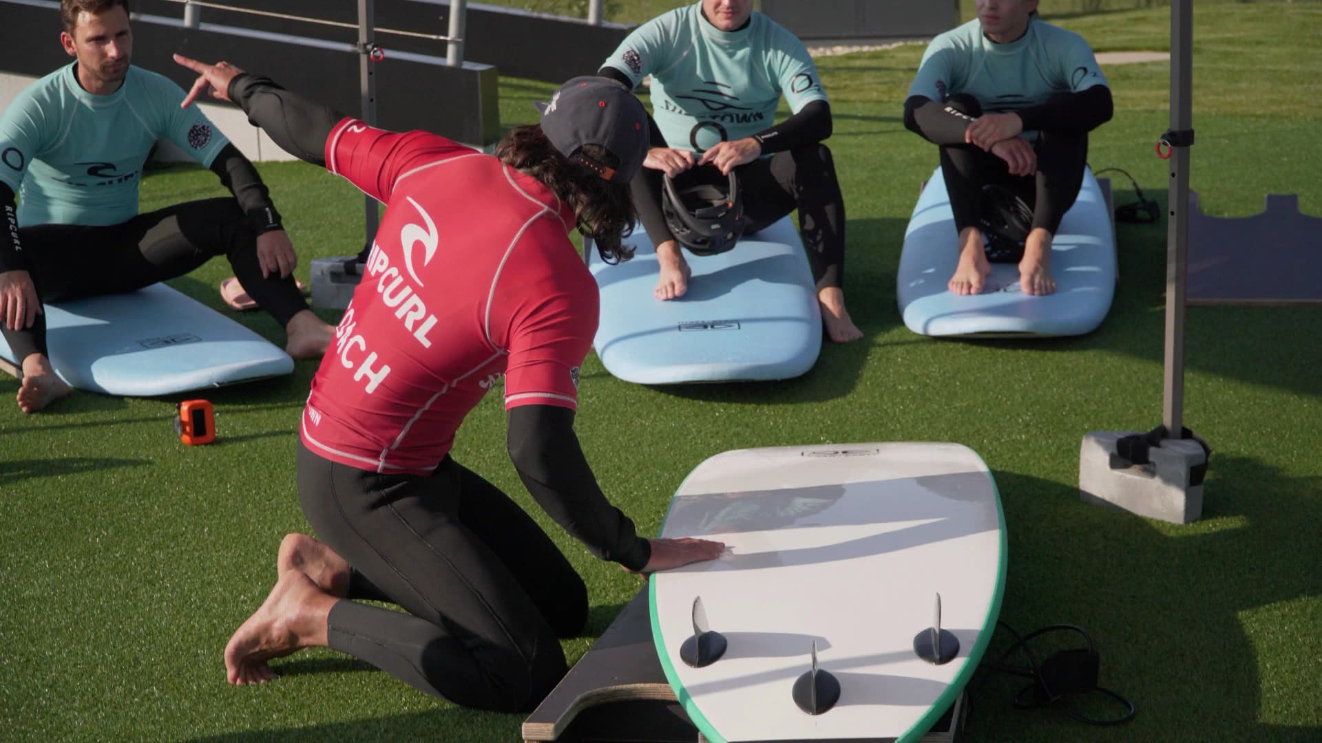 Surf training session